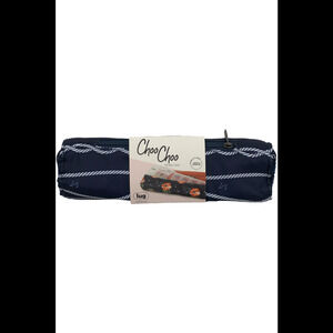 Lug Pill Box Case Choo Choo Nautical Navy